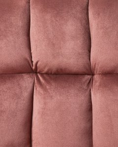 Krzesło biurowe Beliani Krzesło obrotowe PALMDALE Welur Różowy 13