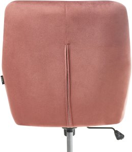 Krzesło biurowe Beliani Krzesło obrotowe PALMDALE Welur Różowy 6