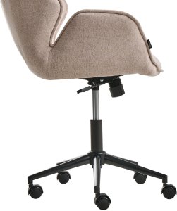 Krzesło biurowe Beliani Krzesło obrotowe BELMAR Beżowoszary 8