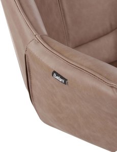 Krzesło biurowe Beliani Krzesło biurowe regulowane jasnobrązowe NEWDALE 6