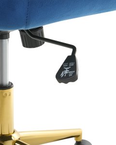 Krzesło biurowe Beliani Krzesło obrotowe BARDSDALE Welur Granatowy 9