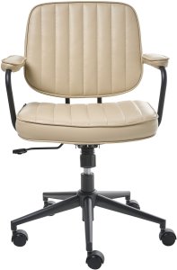 Krzesło biurowe Beliani Krzesło obrotowe BERNE Beżowy 5