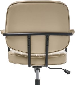 Krzesło biurowe Beliani Krzesło obrotowe BERNE Beżowy 6