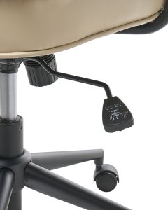 Krzesło biurowe Beliani Krzesło obrotowe BERNE Beżowy 9