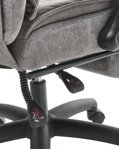 Krzesło biurowe Beliani Fotel biurowy Z wysuwanym podnóżkiem EATON Szenil Szary 11