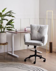 Krzesło biurowe Beliani Krzesło obrotowe ALPINE Szary 2