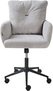 Krzesło biurowe Beliani Krzesło obrotowe ALPINE Szary 5