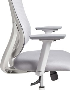 Krzesło biurowe Beliani Fotel biurowy Obrotowy PARTNER Szary 10