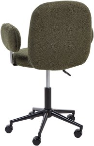 Krzesło biurowe Beliani Krzesło biurowe boucle ciemnozielone MORAGA 6