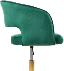 Krzesło biurowe Beliani Krzesło obrotowe KATONAH Welur Zielony 5