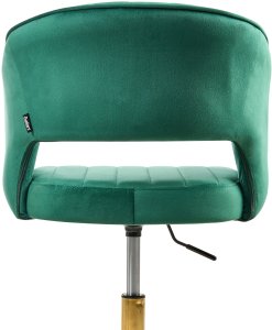 Krzesło biurowe Beliani Krzesło obrotowe KATONAH Welur Zielony 6