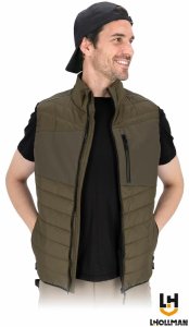 Reis LH-SHELLTER - Pikowany bezrękawnik ochronny ocieplany SHELLTER, męski - beżowy 2XL 3