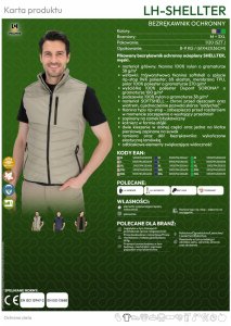 Reis LH-SHELLTER - Pikowany bezrękawnik ochronny ocieplany SHELLTER, męski - granatowy 2XL 12