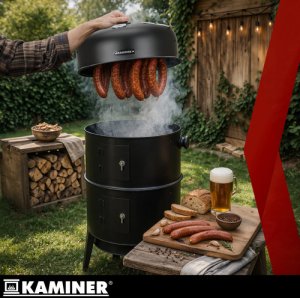 Kaminer Grill ogrodowy z pokryw 44x80x42cm Kaminer 15