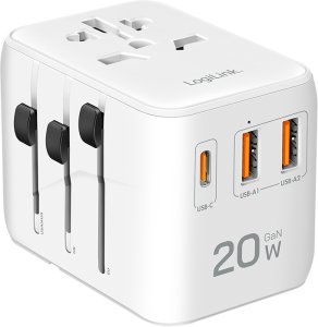 Przetwornica LogiLink LogiLink PA0356 adapter zasilający/ inwentor Wewnętrzna 20 W Biały 2