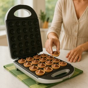 Opiekacz OPIEKACZ DO ORZESZKÓW Ciastek Foremki 24 szt 1600W ORZESZKOWNICA NON-STICK 13