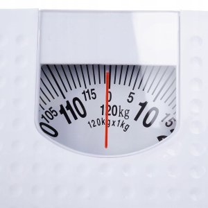 Waga łazienkowa Waga ŁAZIENKOWA biała mechaniczna manualna tradycyjna analogowa 120 kg 5