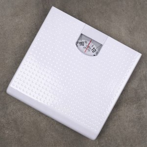 Waga łazienkowa Waga ŁAZIENKOWA biała mechaniczna manualna tradycyjna analogowa 120 kg 10