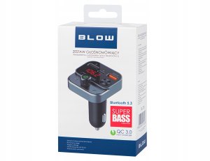 Transmiter FM Blow TRANSMITER BLUETOOTH AUDIO FM MP3 BT SZYBKA ŁADOWARKA 3X USB USB-C QC 3.0 8