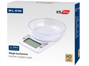 Waga kuchenna Blow WAGA KUCHENNA ELEKTRONICZNA PRECYZYJNA Z MISĄ LCD ZESTAW 1G / 5KG 5