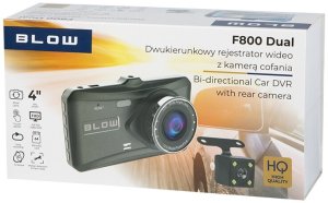Wideorejestrator Blow WIDEOREJESTRATOR SAMOCHODOWY KAMERA COFANIA FULL HD 1080p DWIE KAMERY KARTA 16