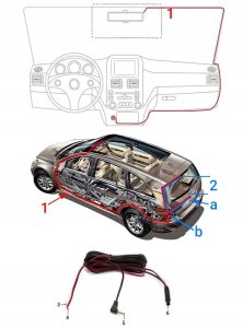 Wideorejestrator Blow WIDEOREJESTRATOR SAMOCHODOWY KAMERA COFANIA FULL HD 1080p DWIE KAMERY KARTA 9