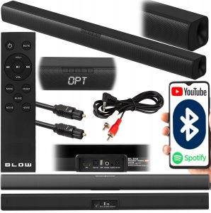 Tuner TV Blow DEKODER TV DVB-T2 TUNER HEVC H.265 MINI STICK FULL HD PILOT HDMI USB ZESTAW 4