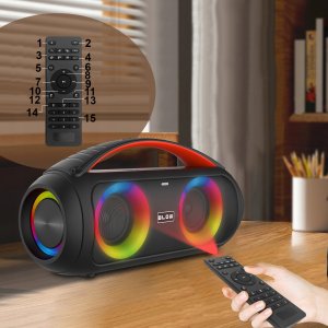Głośnik Blow MOCNY GŁOŚNIK BLUETOOTH PRZENOŚNY BOOMBOX MIKROFON PILOT USB SD FM KARAOKE 6