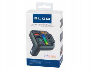 Transmiter FM Blow TRANSMITER SAMOCHODOWY BLUETOOTH 5.3 FM RGB ŁADOWARKA PD 20W QC 3.0 USB-C 12