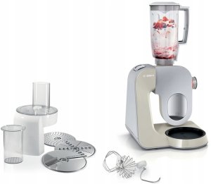 Robot planetarny Bosch Robot planetarny Bosch MUM58L20 1000W 3,9l Blender Rozdrabniacz Srebrny Beż 10