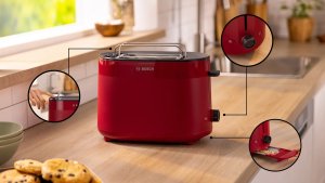 Toster Bosch Toster Bosch MyMoment TAT2M124 950W 2 tosty Termostat Rozmrażanie Czerwony 3