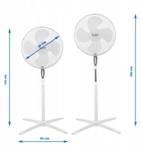 Termowentylator Botti Wentylator stojący podłogowy BOTTI USSF-831 BALTIC Wiatrak 40cm 4