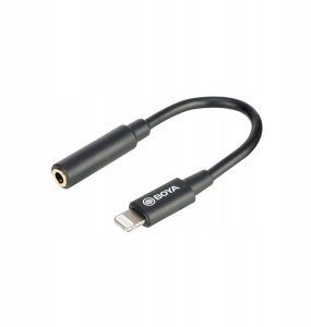 Adapter AV Boya Adapter Redukcja do Mikrofonu 3.5mm na Apple Lightning iPhone Boya BY-K3 3