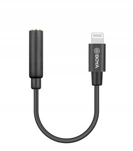 Adapter AV Boya Adapter Redukcja do Mikrofonu 3.5mm na Apple Lightning iPhone Boya BY-K3 5