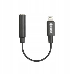 Adapter AV Boya Adapter Redukcja do Mikrofonu 3.5mm na Apple Lightning iPhone Boya BY-K3 7
