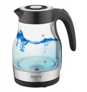 Czajnik Camry Czajnik elektryczny bezprzewodowy szklany 1,7L 2200W LED 2