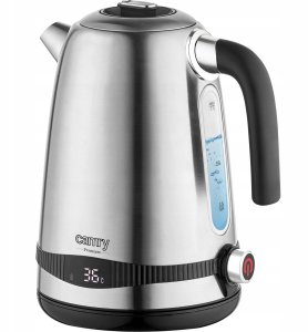 Czajnik Camry Czajnik elektryczny bezprzewodowy metalowy 1,7L regulacja temperatury LCD 5
