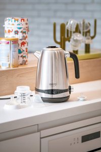 Czajnik Camry Czajnik elektryczny bezprzewodowy metalowy 1,7L regulacja temperatury LCD 9