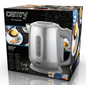 Czajnik Camry Czajnik elektryczny bezprzewodowy metalowy 1,2L 1630W inox 12