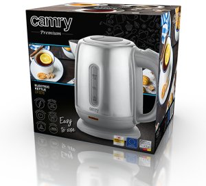 Czajnik Camry Czajnik elektryczny bezprzewodowy metalowy 1,2L 1630W inox 8
