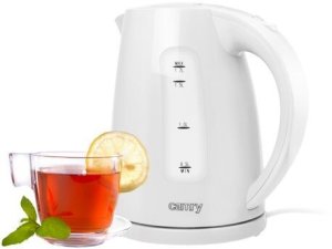 Czajnik Camry Czajnik elektryczny bezprzewodowy plastikowy 1,7L 2200W biały 15