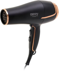 Suszarka Camry Suszarka do włosów z dyfuzorem 2200W zimny nawiew koncentrator czarna złota 3