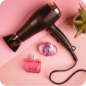 Suszarka Camry Suszarka do włosów z dyfuzorem 2200W zimny nawiew koncentrator czarna złota 8