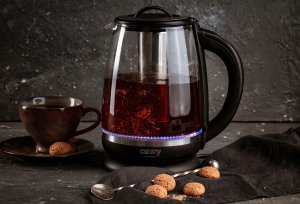 Czajnik Camry Czajnik elektryczny bezprzewodowy szklany 2L 2200W regulacja temperatury 9