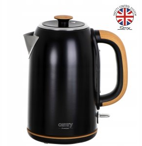 Czajnik Camry Czajnik elektryczny bezprzewodowy metalowy 1,7L 2200W Strix czarny 2