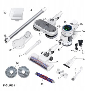 Odkurzacz pionowy Camry Odkurzacz Mop Odkurzacz Pionowy z funkcją mopowania Bezprzewodowy 2w1 HEPA 4