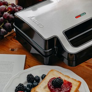 Opiekacz Camry OPIEKACZ DO KANAPEK 2w1 PANINI Grill Elektryczny Toster 1400W NON-STICK 9