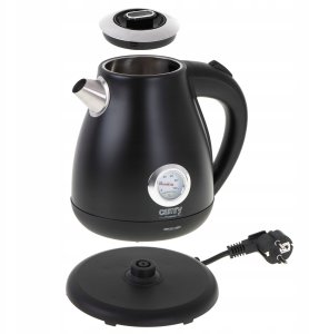 Czajnik Camry Czajnik elektryczny bezprzewodowy metalowy z termometrem 1,7L 2200W czarny 3