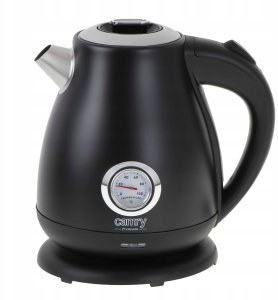 Czajnik Camry Czajnik elektryczny bezprzewodowy metalowy z termometrem 1,7L 2200W czarny 4