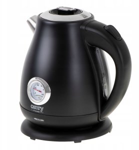Czajnik Camry Czajnik elektryczny bezprzewodowy metalowy z termometrem 1,7L 2200W czarny 6